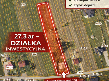 Działka inwestycyjna Zaskale