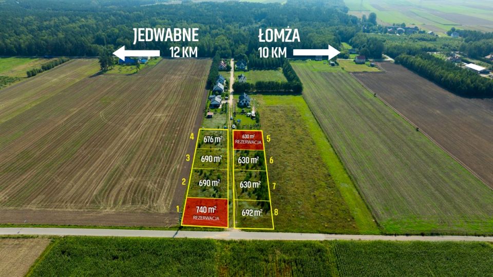 Działka budowlana Jeziorko