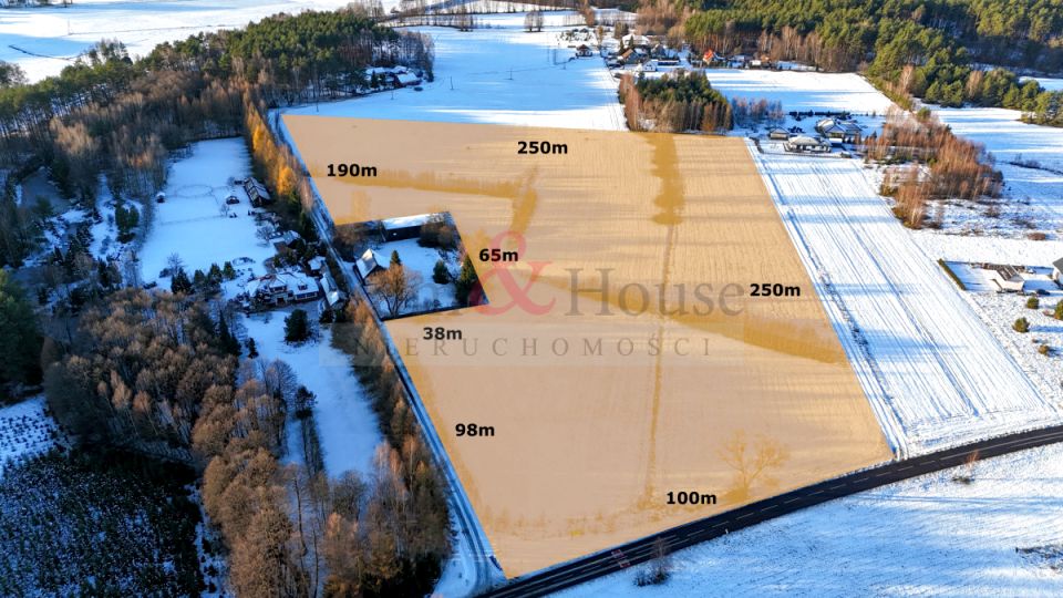 Działka usługowa Śliwice