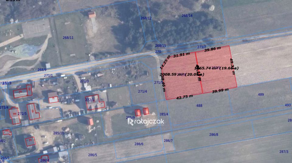 Działka budowlana Tupadły