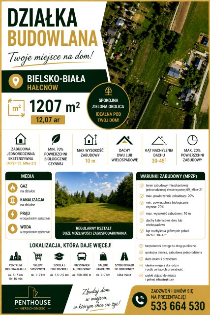 Działka budowlana Bielsko-Biała sprzedam