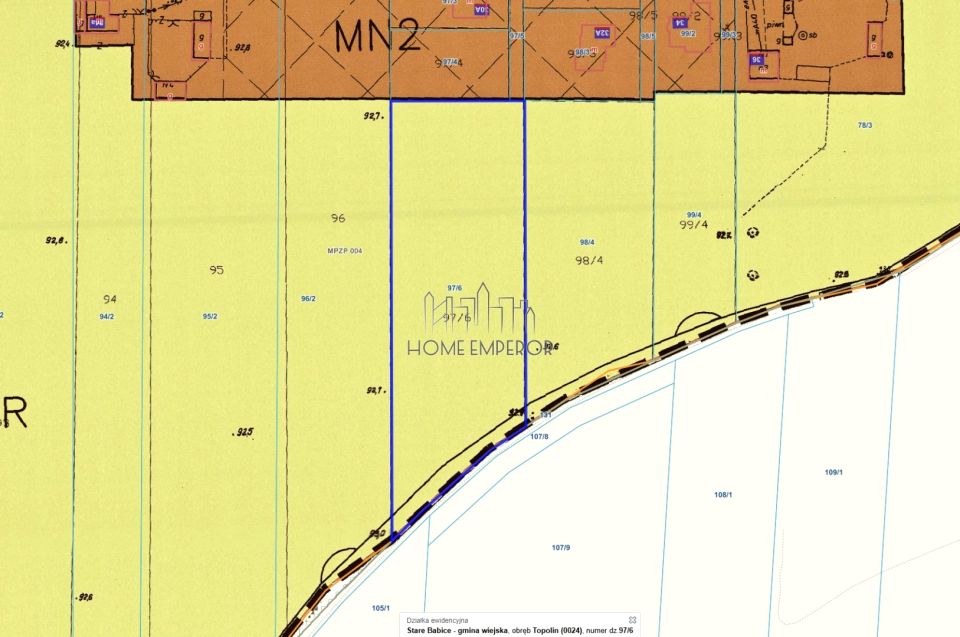 Działka rolna Topolin