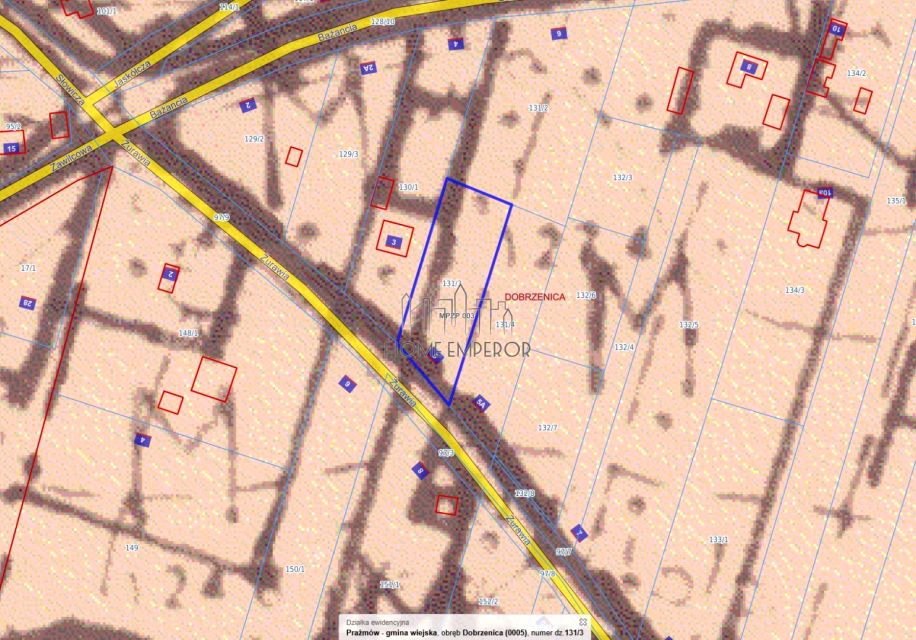 Działka usługowa Dobrzenica