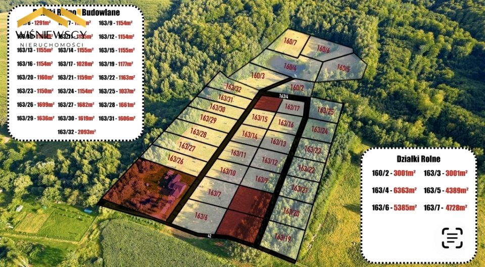 Działka budowlano-rolna Rogowo sprzedam