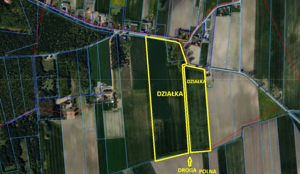 Działka budowlano-rolna Zieleniew
