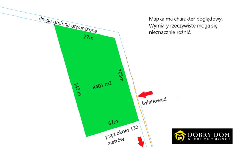 Działka siedliskowa Dobrzyniewo Duże