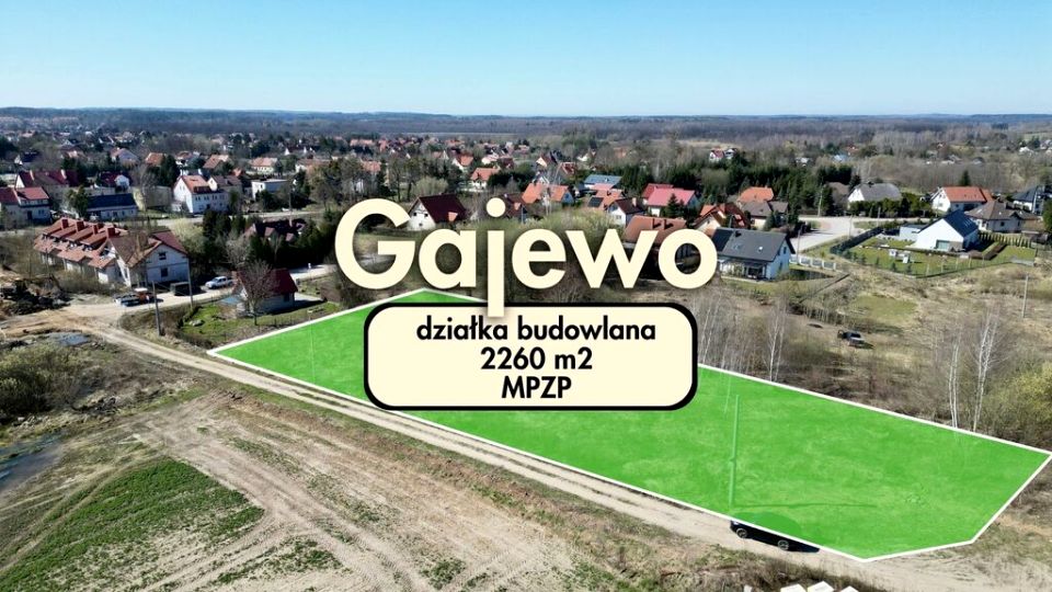 Działka budowlana Gajewo