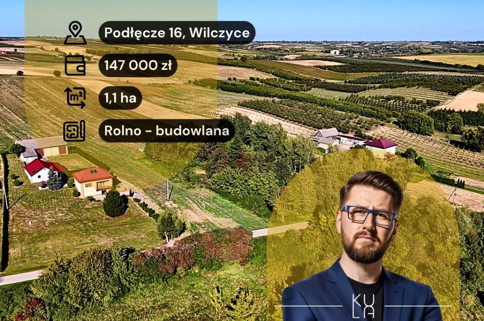 Działka budowlano-rolna Wilczyce