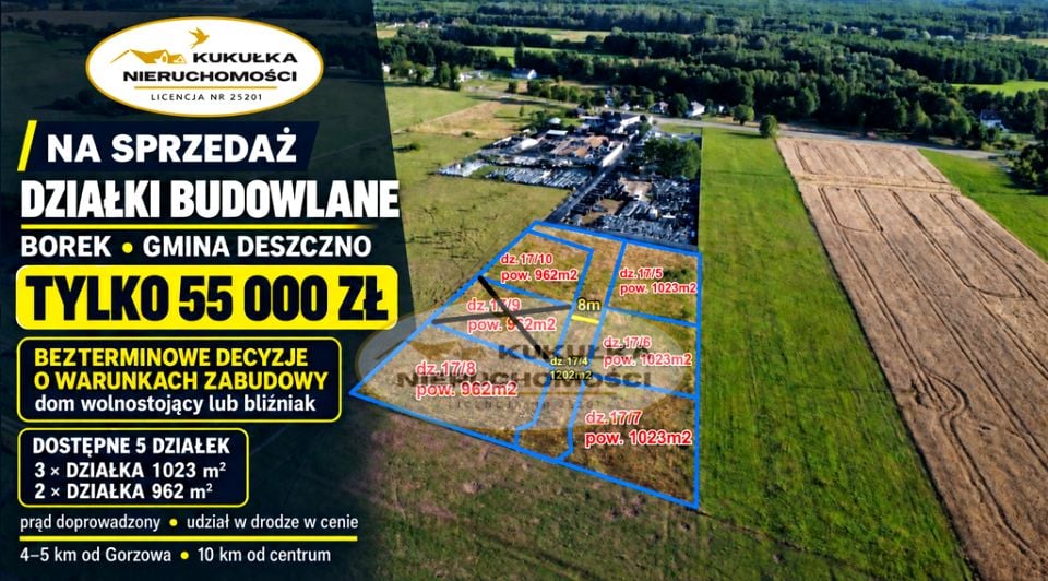 Działka budowlana Borek