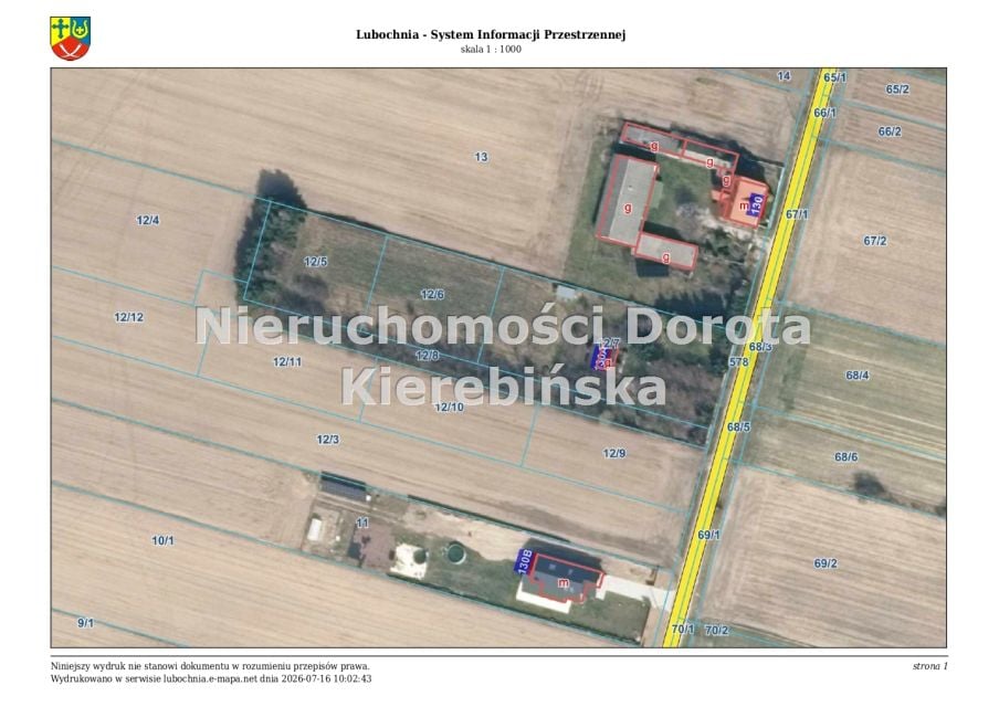 Działka inwestycyjna Małecz