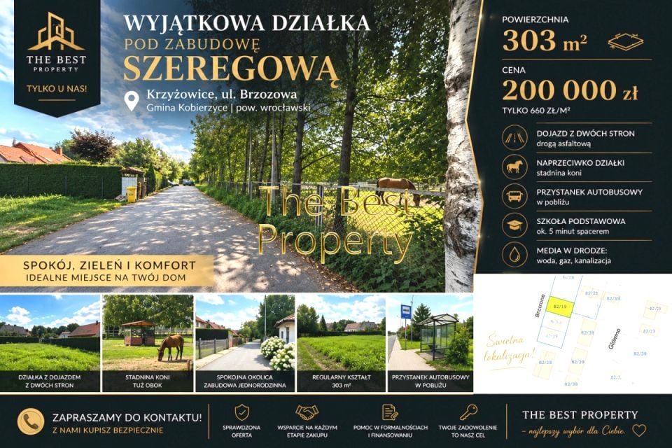 Działka budowlana Krzyżowice