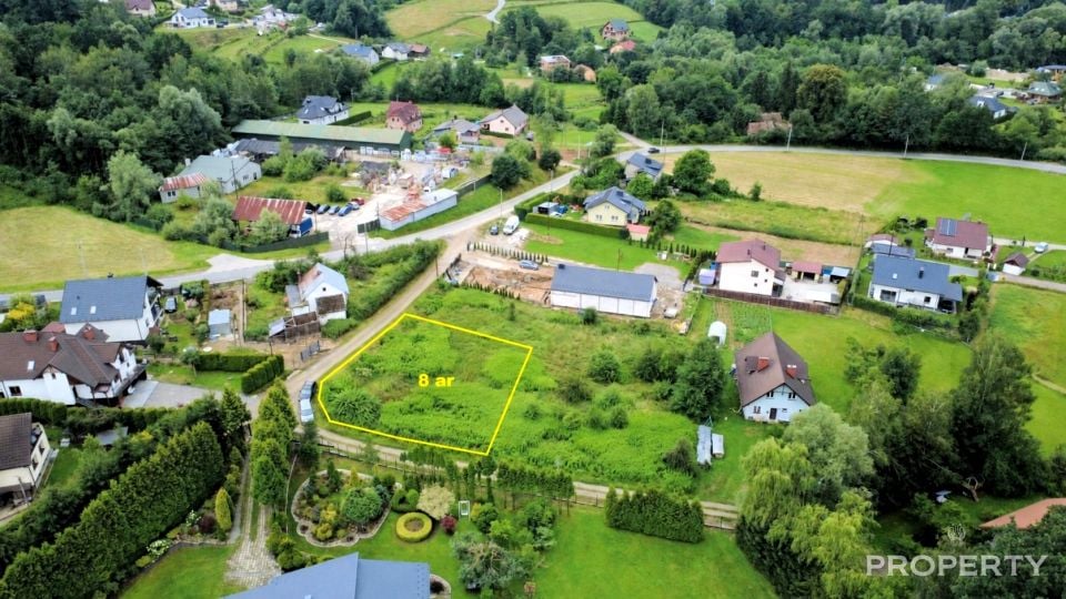 Działka usługowa Mystków