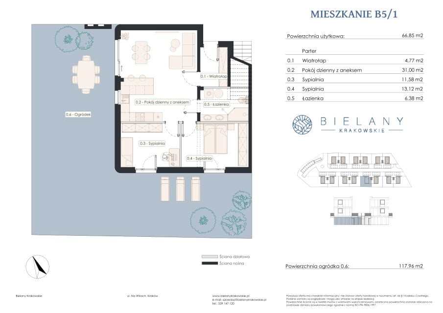 Mieszkanie Bielany, ul. Na Wirach 35