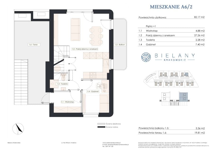 Mieszkanie Bielany, ul. Na Wirach 35