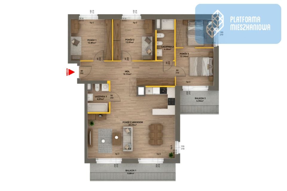 Mieszkanie apartamentowiec Warszawa