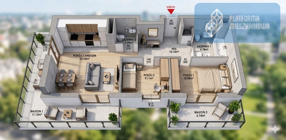 Mieszkanie apartamentowiec Warszawa