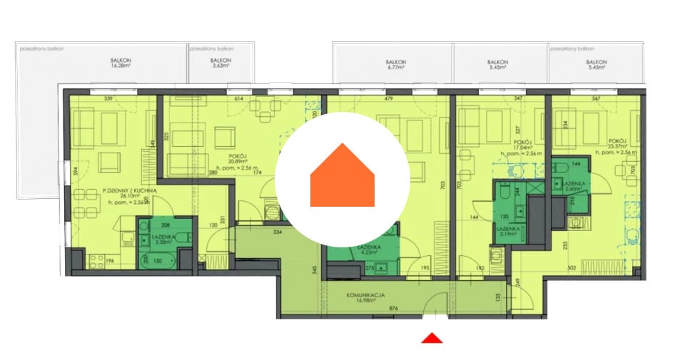 Apartament, al. Armii Krajowej