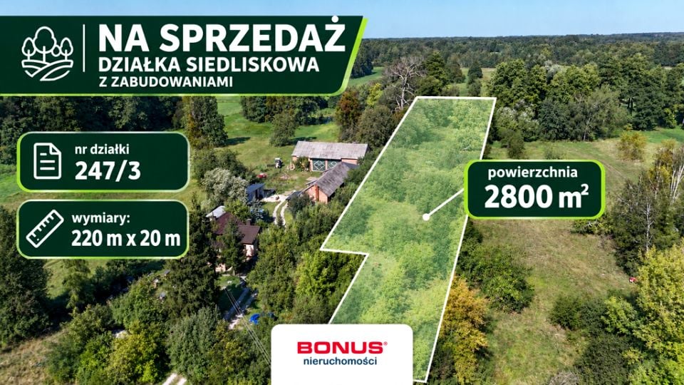 Działka siedliskowa Kurów