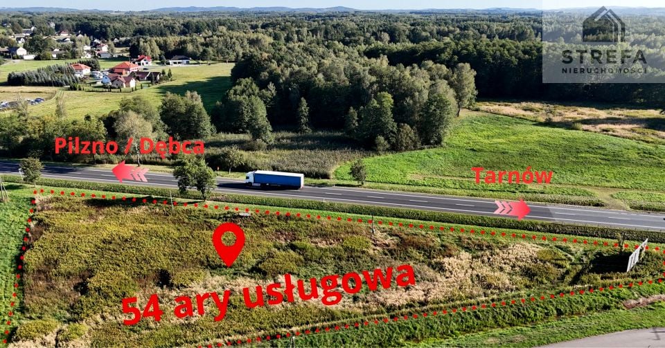Działka usługowa Pogórska Wola