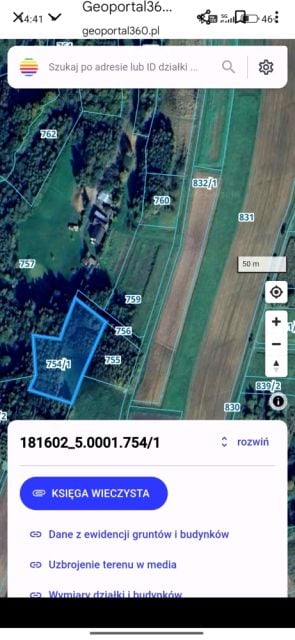 Działka rekreacyjna Błażowa