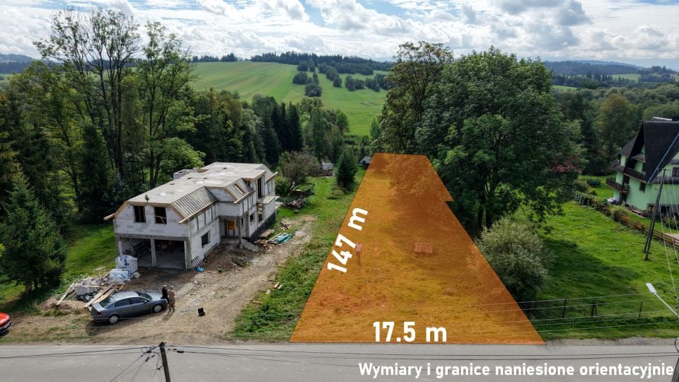 Działka budowlano-rolna Rogoźnik