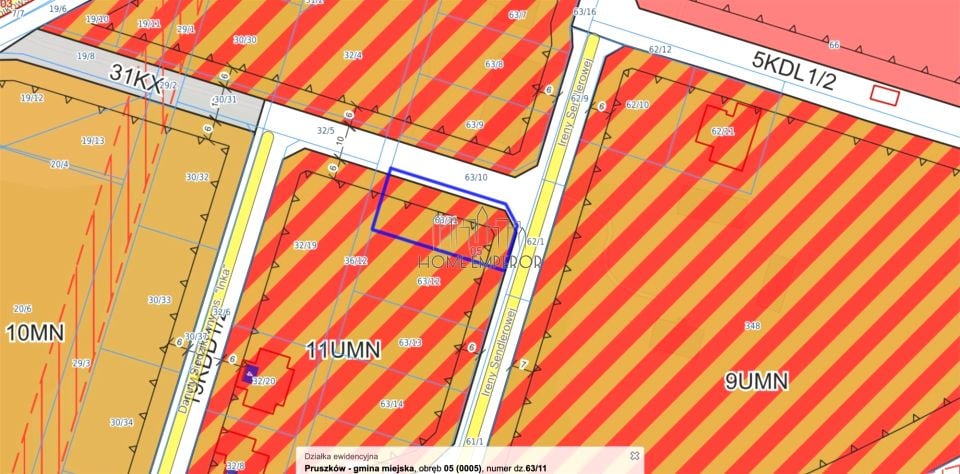 Sprzedam działkę Pruszków - 724 m²
