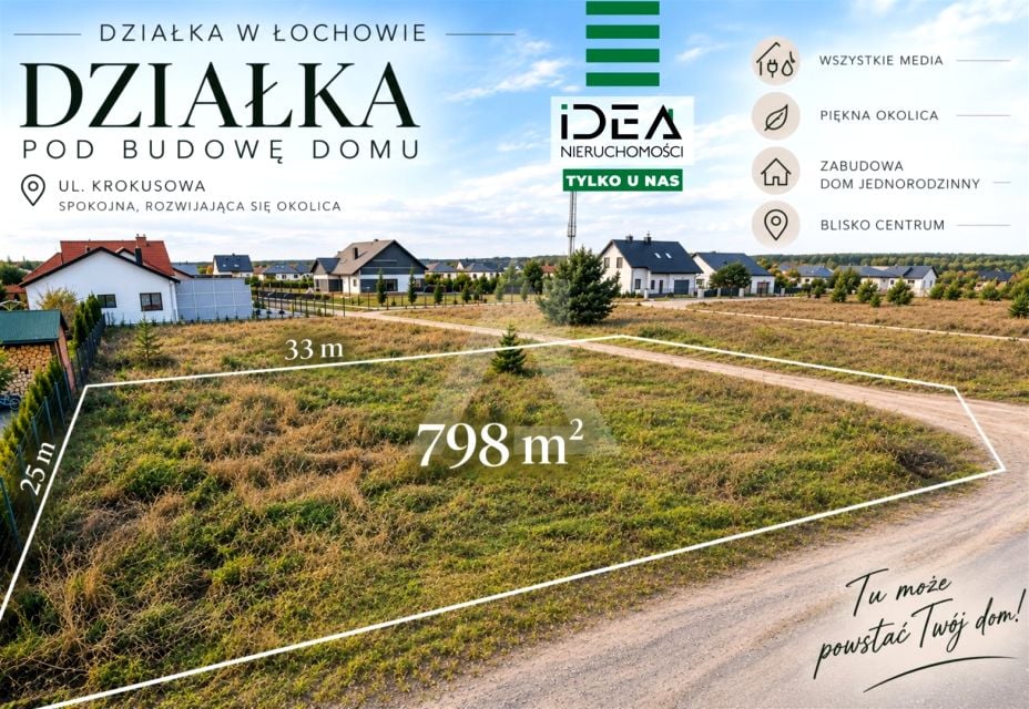 Działka budowlana Łochowo