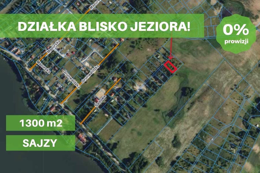 Działka budowlano-rolna Sajzy
