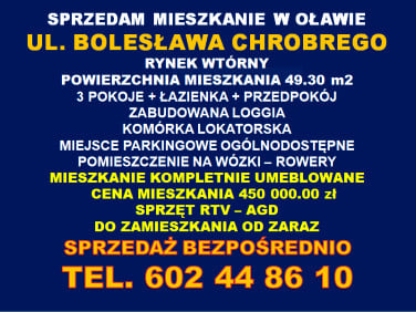 Mieszkanie Oława sprzedaż