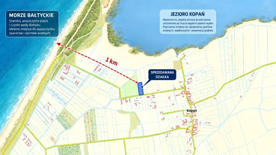 Działka inwestycyjna Kopań