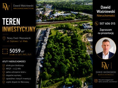 Działka inwestycyjna Nowy Dwór Mazowiecki