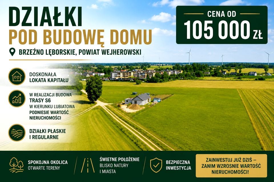 Działka Brzeźno Lęborskie