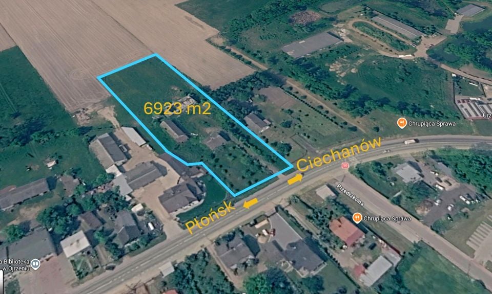 Działka budowlano-rolna Ojrzeń