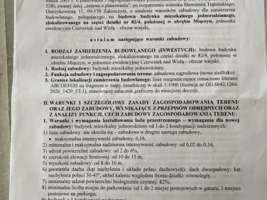 Działka budowlana Czerwińsk nad Wisłą