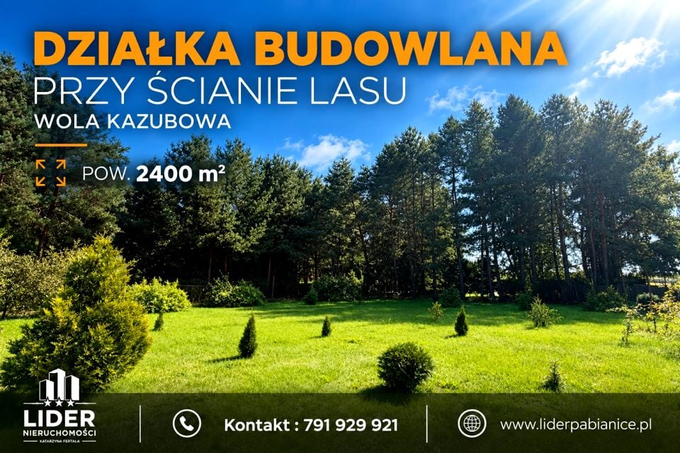 Działka budowlana Wola Kazubowa