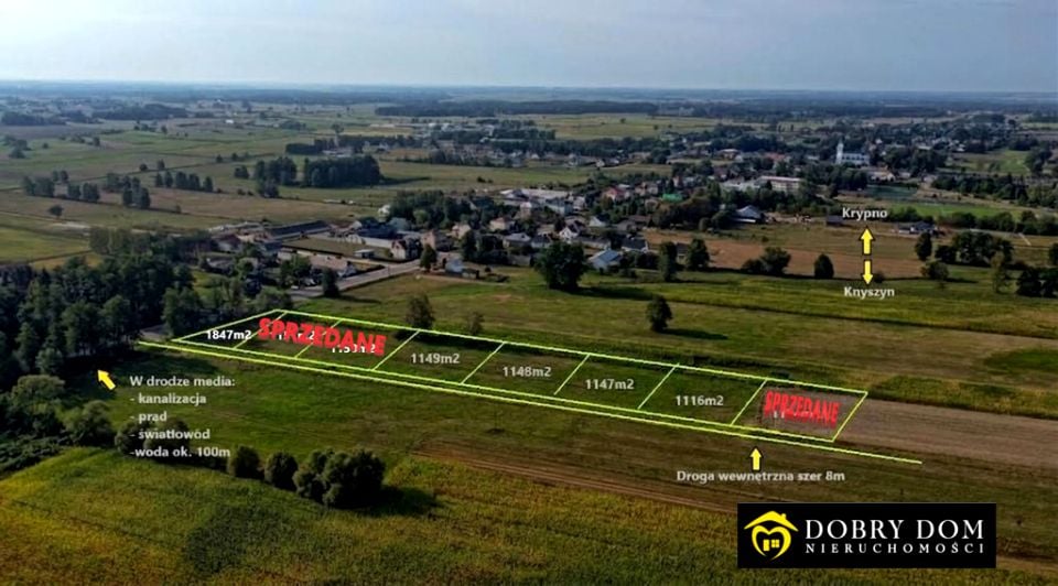 Działka budowlana Krypno Kościelne