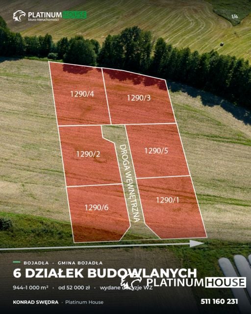 Działka budowlana Bojadła