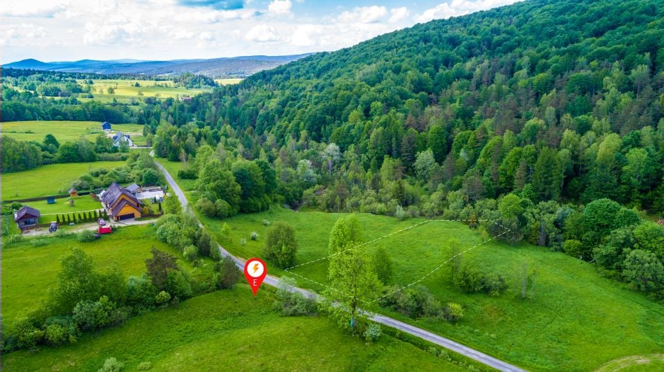 Zalesiona działka Regietów