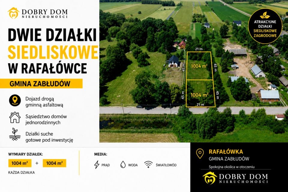 Działka budowlano-rolna Rafałówka sprzedam