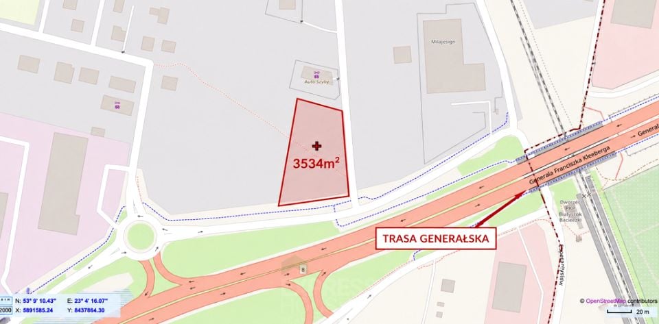 Działka inwestycyjna Porosły