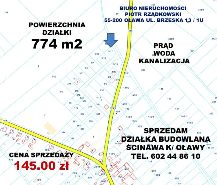 Działka budowlana Oława