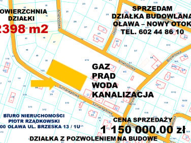 Działka budowlana Oława