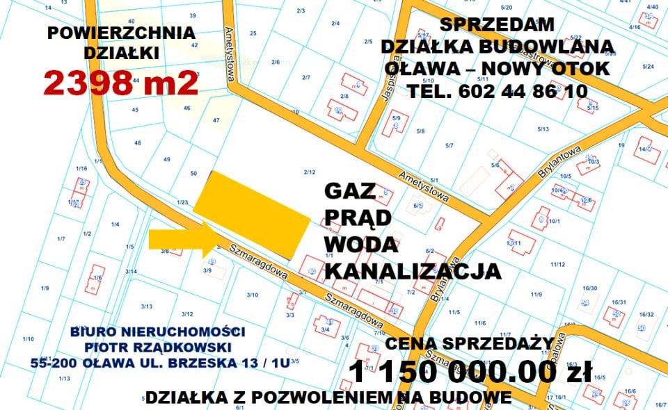 Działka budowlana Oława