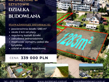 Działka budowlana Sztutowo
