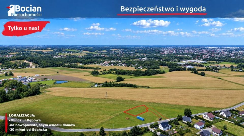 Działka budowlana Glincz sprzedam