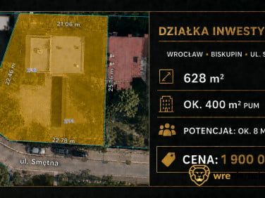 Działka usługowa Wrocław
