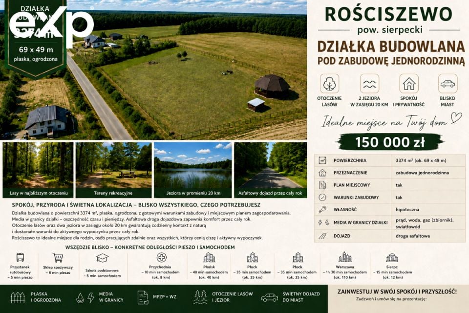 Działka Rościszewo