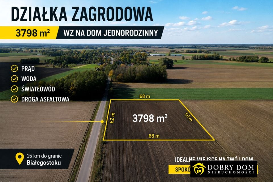 Działka budowlano-rolna Biele sprzedam