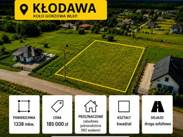 Działka budowlana Kłodawa