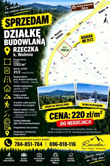 Działka budowlana Rzeczka